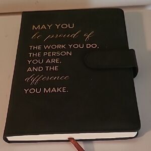 Inspirational Journal with Gold Text